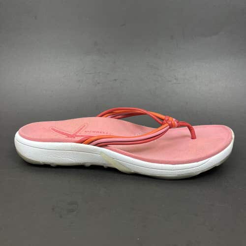Merrell Kai Women's Red Orange Pink Flip Flop Thong Sandals Slip On 30276 Size 8