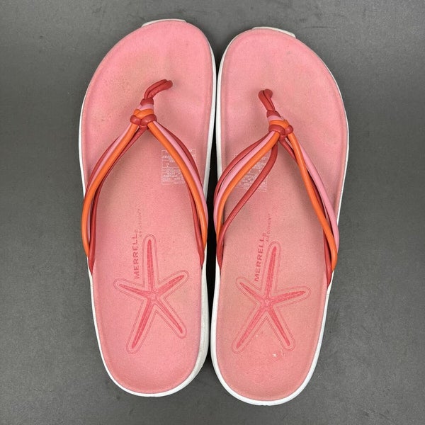 Merrell Kai Women's Red Flip Flop Thong Sandals Slip On 30276 Size 8 | SidelineSwap