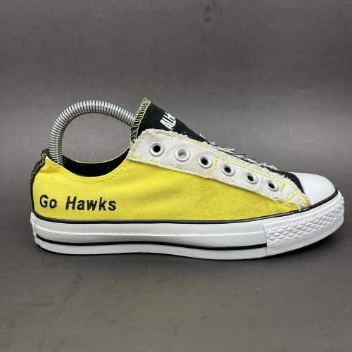 Converse All Star Go Hawks Iowa Hawkeyes Shoes Black Yellow Women’s Size 6.5