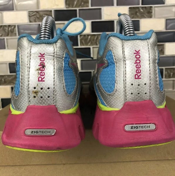 ajedrez Desilusión Hablar con Reebok Zigtech Women's Running Shoes Size 4 Kids Pink Blue Cross Fit  Athletic | SidelineSwap
