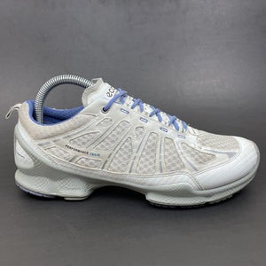 lindre Dekan rim Ecco Womens Biom Performance White Blue Athletic Sneakers Yak Size EU 39 US  8.5 | SidelineSwap