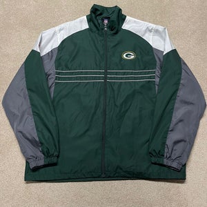 Green Bay Packers Jacket Men XL Adult Sports Illustrated NFL Football Zip Up
