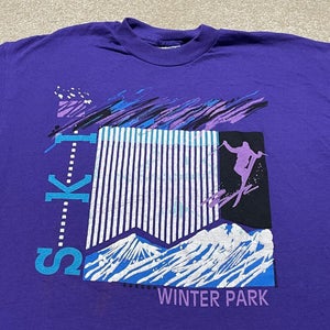 Winter Park Ski T Shirt Men Large Nature Colorado Vintage 90s Snow Snowboard USA