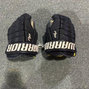 Used Navy Warrior AX1 PRO Pro Stock Gloves Colorado Avalanche Team Issue 14”