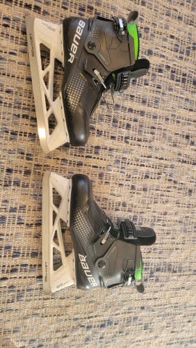 Senior Used Bauer Konekt Hockey Goalie Skates Regular Width Size 8