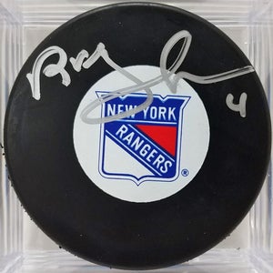 Ron Greschner signed New York Rangers NHL Autographed Hockey Puck
