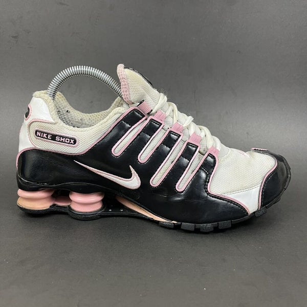 Nike Shox NZ Running Shoes 309206-015 White Black Pink Womens Size 9.5 | SidelineSwap