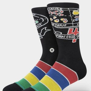 Stance Elf 4 Main Food Groups Christmas Movie Socks Large Men's 9-13