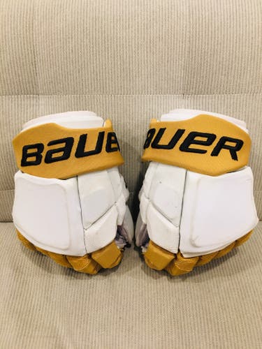 SHEA THEODORE Vegas Golden Knights GAME WORN Bauer 2S Pro Stock Hockey Gloves