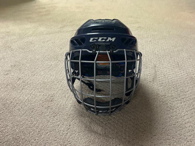 CCM JR Navy FL3DS Helmet Slightly Used