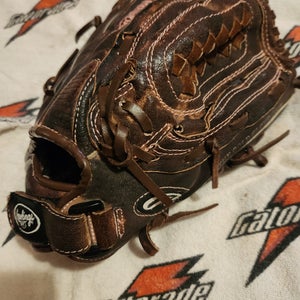 Rawlings Right Hand Throw FP120RR Softball Glove 12" Brown/Pink. Game Ready