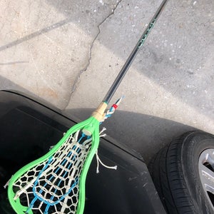 Green lacrosse stick for girls lacrosse