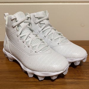 Under Armour Boys 1Y Cleats Athletic Shoes Football Lacrosse High Top Hammer