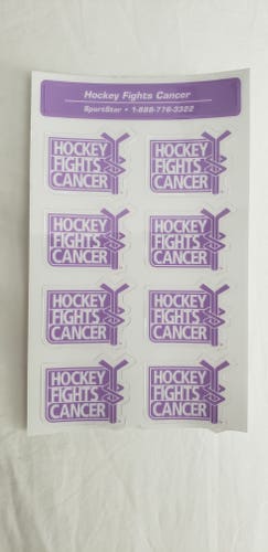 New Hockey Fights Cancer Helmet Sticker