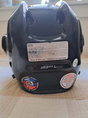 Used Large Bauer IMS 5.0 Helmet