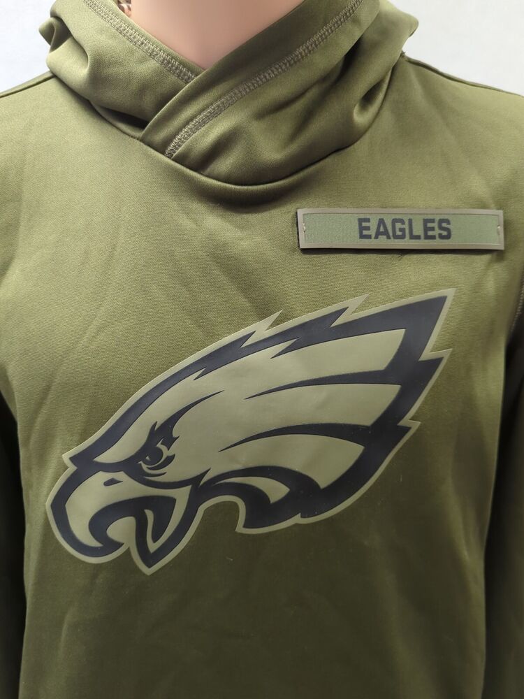 WOW* NIKE Philadelphia EAGLES SALUTE TO SERVICE mens S sweatshirt