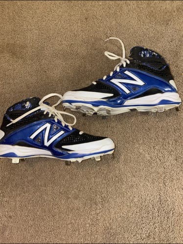 New Balance Blue/Black Baseball Cleats Size 8