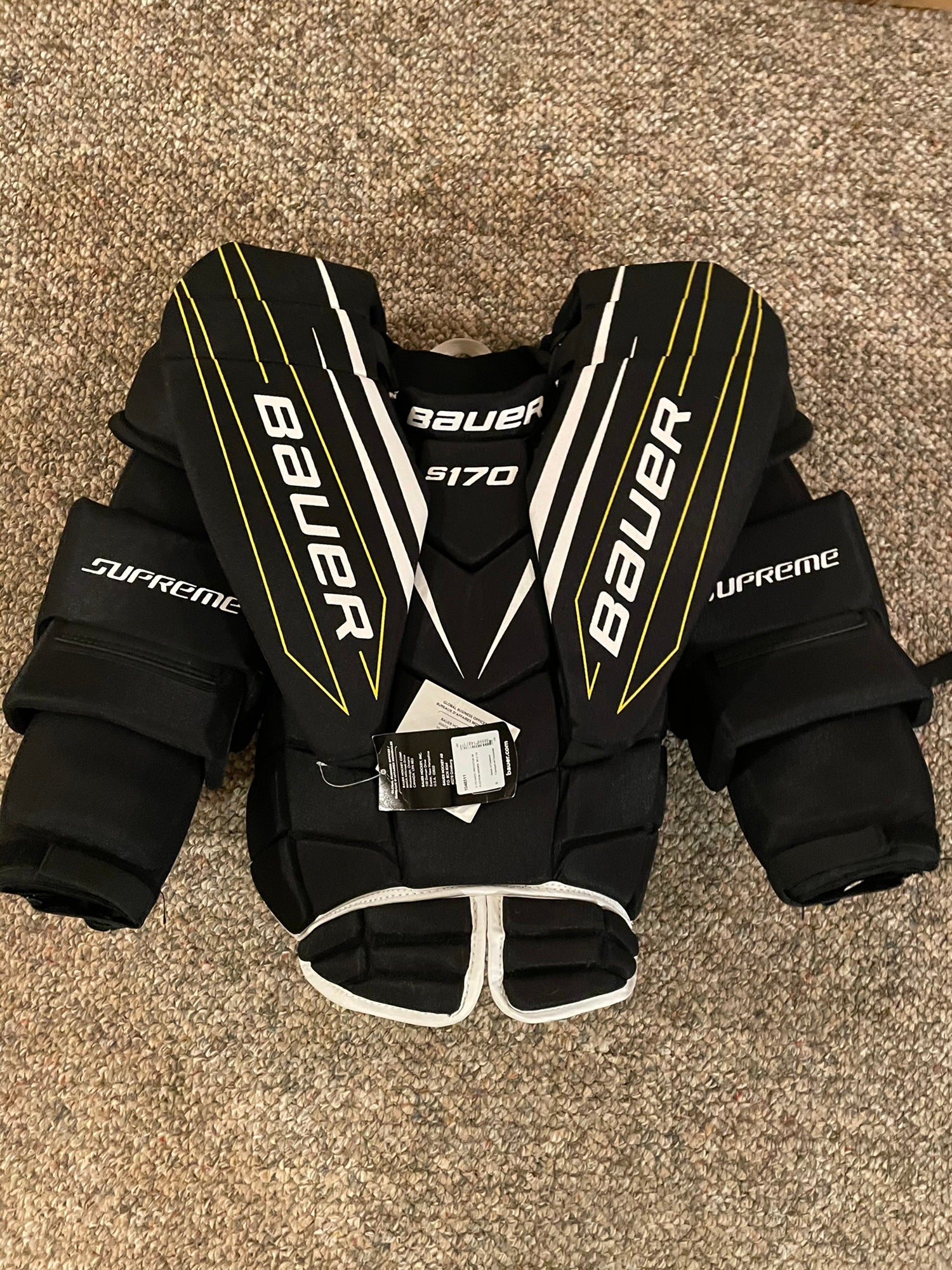 NEW Bauer GCP Supreme s170 men’s Small Goalie Chest and Arm protector