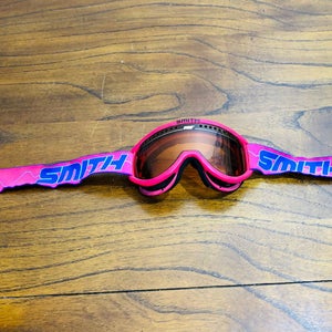 Authentic Vintage PINK Smith Ski Snowboard Goggles RARE AND HARD TO FIND!