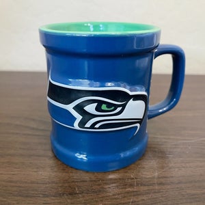 Seattle Seahawks NFL FOOTBALL SUPER AWESOME RAISED LOGO Coffee Cup Mug!