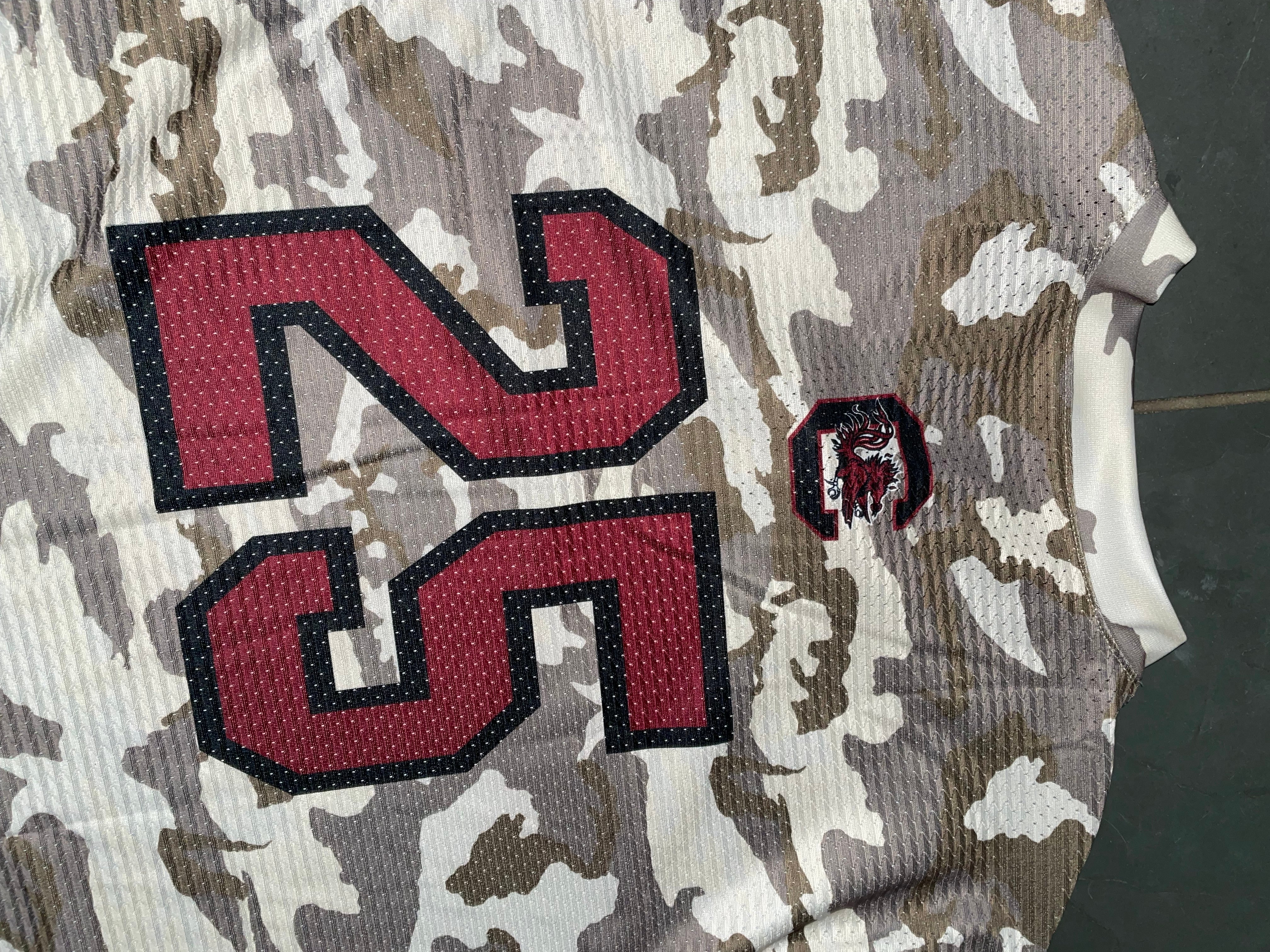 South Carolina Game Cocks Under Armour Camouflage Baseball Game Jersey  Adult XL