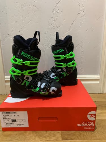 Kid's Used Rossignol Allspeed Ski Jr Boots Soft Flex 70