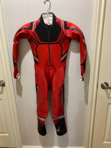 Used Spyder Ski Race Speed Suit, Boys Size 10/12