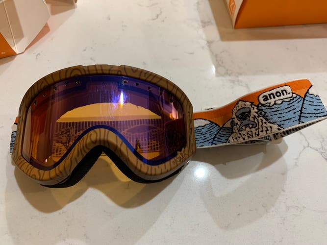 Used Kid's Anon Ski Goggles - Blue Amber Yetti - Tracker