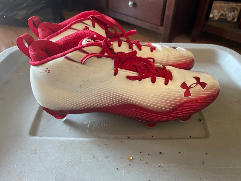 White Men's Detachable Cleats Mid Top