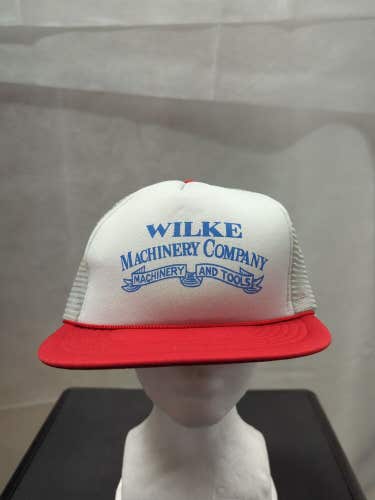 Vintage Wilke Machinery Company Mesh Trucker Snapback Hat