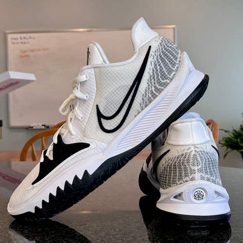 Nike Kyrie Irving 4 Low TB White Black Oreo Grey DA7803-100-----SZ 18 M!!!!!!!!!