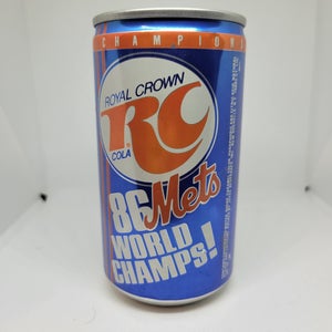 Vintage Royal Crown Cola 1986 New York Mets World Series Champions Commemorative Can