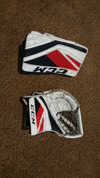 Used CCM Full Right P2.9 glove and blocker