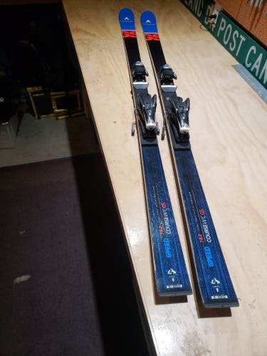 Used Unisex Dynastar 182 cm Racing Speed Team GS Skis With Bindings Max Din 15