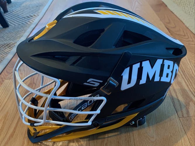 Matte Black Team-Issued UMBC Lacrosse Cascade S Helmet