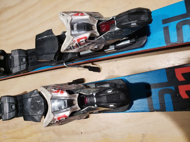 Used Unisex Volkl 145 cm Racing Racetiger SL Skis With Bindings Max Din 10