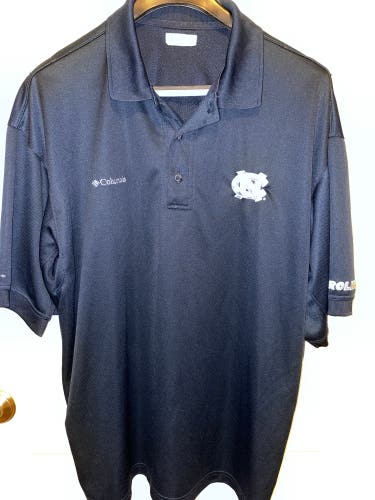 University Of North Carolina Blue Used XL Columbia Shirt