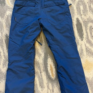 Used Quiksilver Dryflight 10K Youth Snowboard Pants Blue Size L (12)