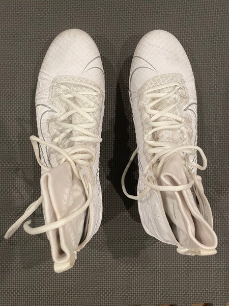 White Men's Molded Cleats Mid Top Alpha Huarache 7 Elite