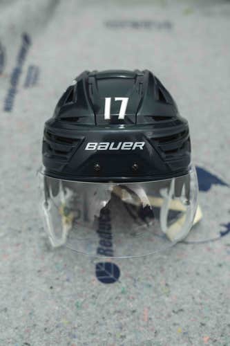 Used Navy Blue Bauer Re-Akt 150 Pro Stock Colorado Avalanche Size M