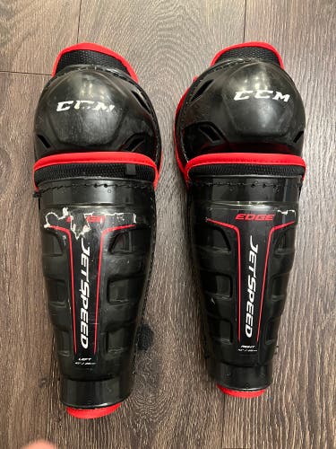 Used CCM Jetspeed Edge 10” Hockey Shin Guards
