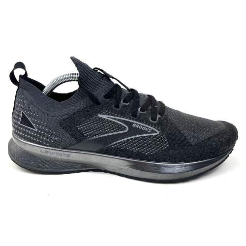 Brooks Levitate Stealthfit 5 Shoes Black Grey Running Athletic Size 10