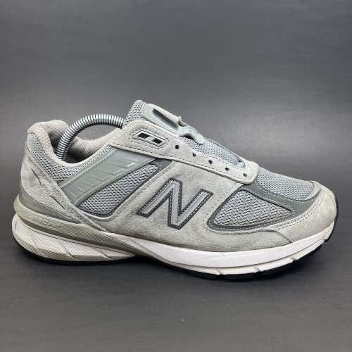 New Balance Womens W990GL5 Grey Castlerock White Running Shoes Size 9 D Wide
