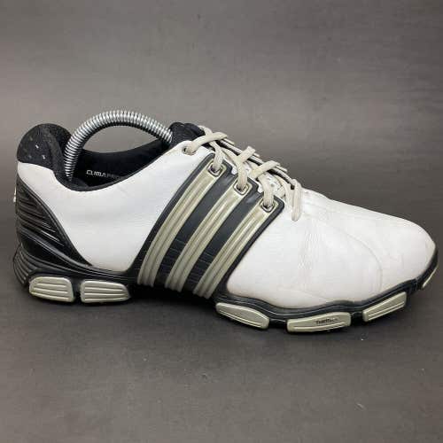 Adidas Tour 360 4.0 Golf Shoes Fit Foam Lace Up White Black Silver Men's Sz 7.5