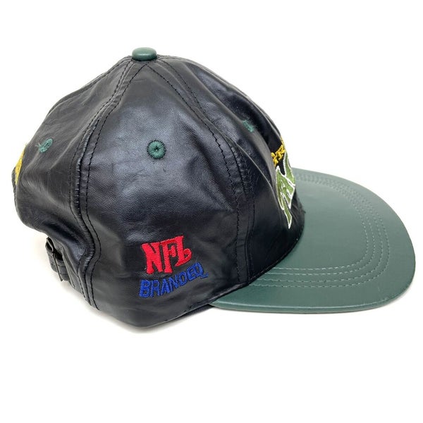 Vintage 90s Green Bay Packers Leather Snapback Hat Cap by Modern USA Made  NFL | SidelineSwap