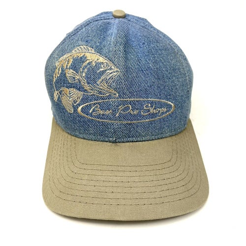 Bass Pro Shops Stitched Embroidered Vintage Snapback Trucker Hat Cap USA Made
