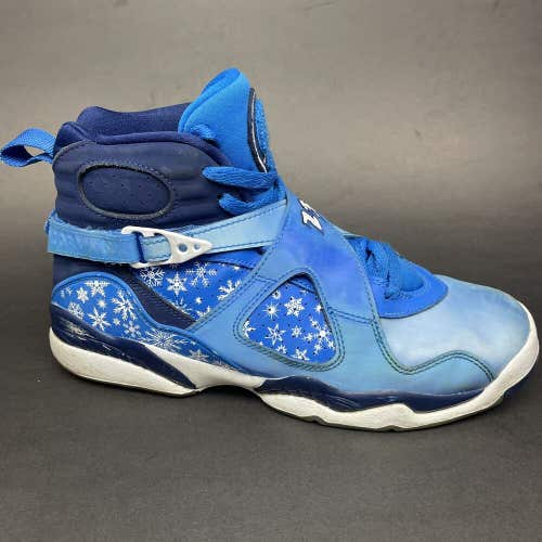 Nike Air Jordan 8 Retro Snowflake Size 6.5Y Cobalt Blaze Blue 305368-400