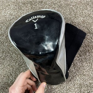 Callaway Black White Silver Driver Headcover Cover 1 Wood Sock