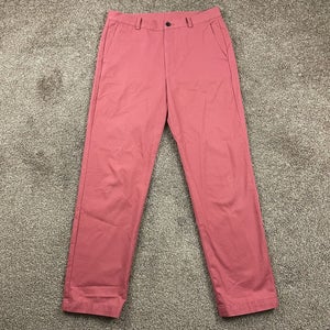 Brooks Brothers 346 Mens Salmon Red Pink Chinos Dress Pants Size 33 x 32