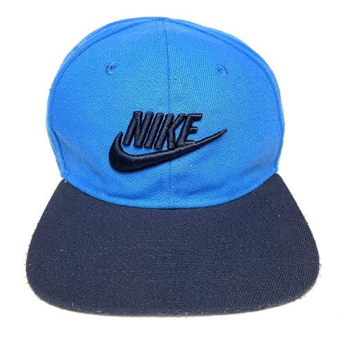 Nike True Limitless Kids Baseball Cap Snapback Blue Dark Navy Big Swoosh Logo